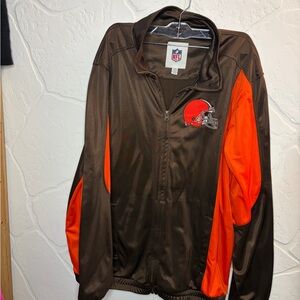 NFL Brown and Orange Lightweight Jacket